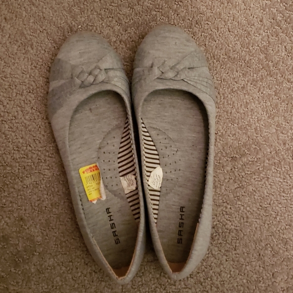 Sasha Fabiani Shoes - Gray flat shoes
